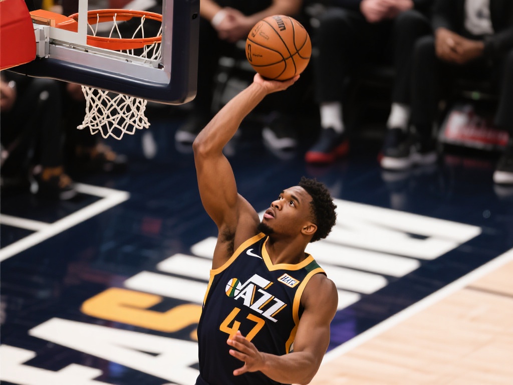 米切尔开局火热5中4,随后手感冰凉5中0,突破抛投与三分皆失手 然而,进入比赛中段后,米切尔的表现却急转