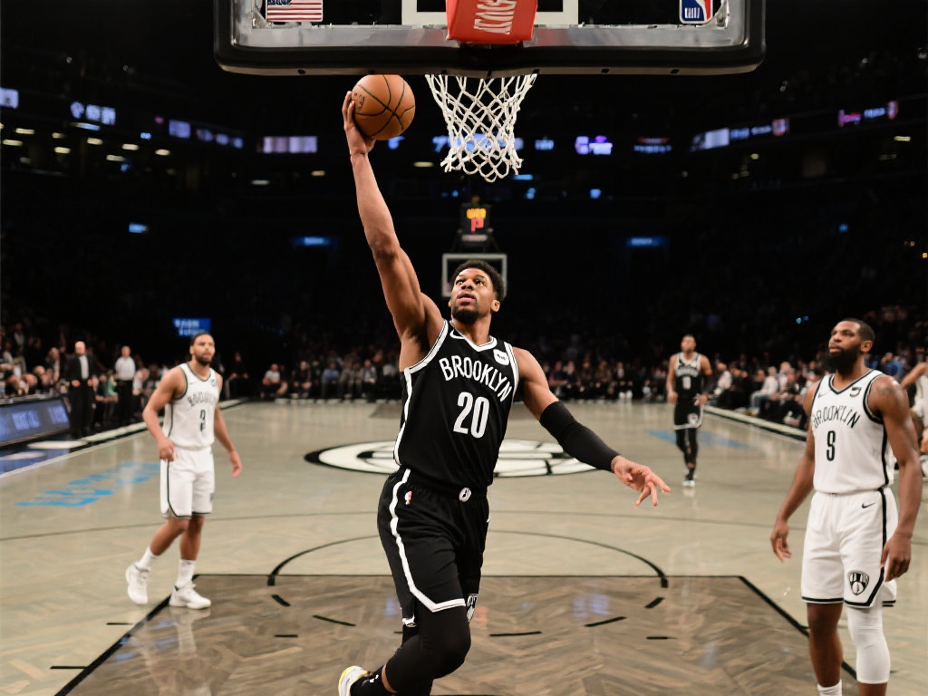 在这场备受瞩目的比赛中，篮网队球员威尔逊