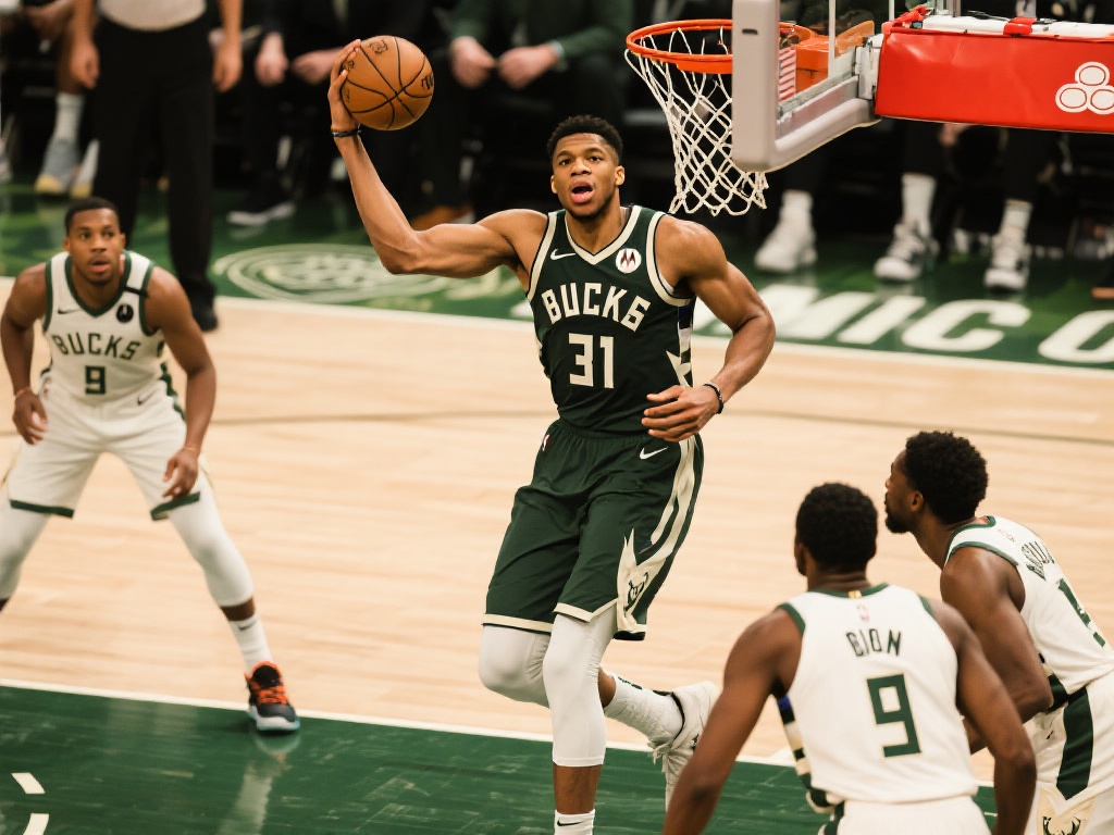 字母哥31+9难挽败局,里萨谢狂砍36分助老鹰力克雄鹿 作为雄鹿队的当家球星,字母哥(Giann